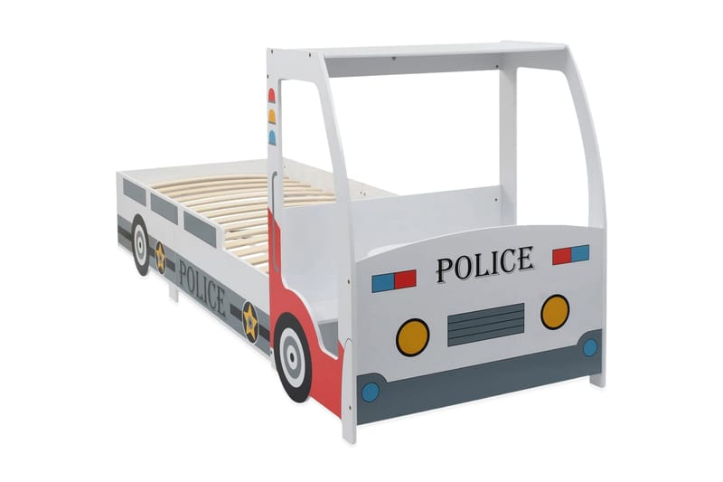 Politibilseng Med Bord Til Børn 90 X 200 Cm - Flerfarvet - Børneseng & juniorseng - Enkeltseng barn