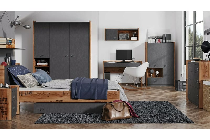 Rathmore Juniorseng 90x200 cm - Grå - Møbler - Børnemøbler - Børneseng & juniorseng