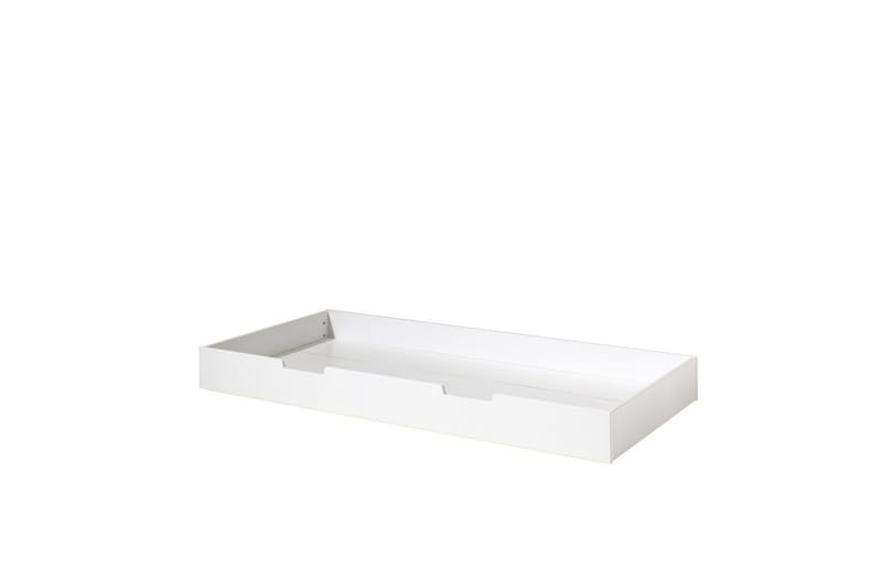 Säng öppet tak med textilsats och låda Vipack Hussäng Vipack White - Møbler - Børnemøbler - Børneseng & juniorseng - Husseng