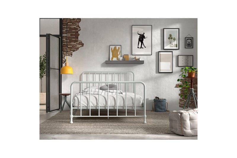 Seng Bronxx Hvid, 140 x 200 cm - Hvid, 140 x 200 cm - Møbler - Børnemøbler - Børneseng & juniorseng