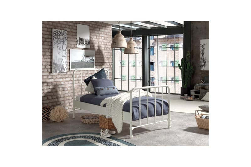 Seng Bronxx Hvid, 90 x 200 cm - Hvid, 90 x 200 cm - Møbler - Børnemøbler - Børneseng & juniorseng