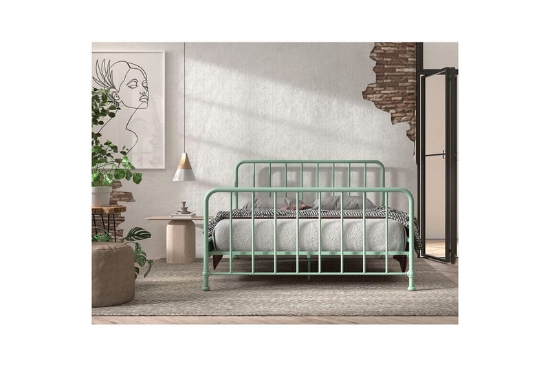 Seng Bronxx Olivengrøn, 160 x 200 cm - Olivengrøn, 160 x 200 cm - Møbler - Børnemøbler - Børneseng & juniorseng