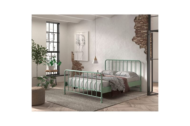 Seng Bronxx Olivengrøn, 160 x 200 cm - Olivengrøn, 160 x 200 cm - Møbler - Børnemøbler - Børneseng & juniorseng