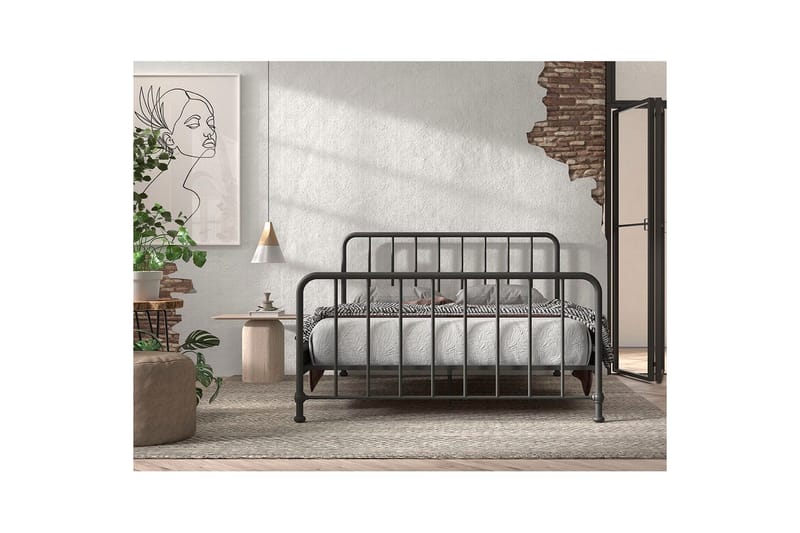 Seng Bronxx Sort, 160 x 200 cm - Sort, 160 x 200 cm - Møbler - Børnemøbler - Børneseng & juniorseng