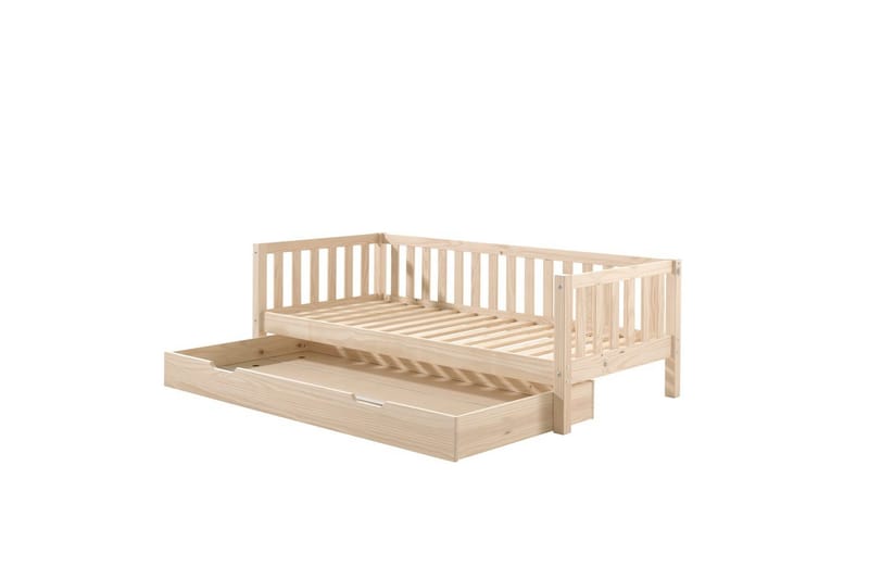 Seng Fritz med 1 skuffe Naturlig - Naturlig - Møbler - Børnemøbler - Børneseng & juniorseng