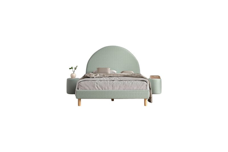 Seng med 2 natborde Moon 140x200 cm Olivengrøn, Olivengrøn