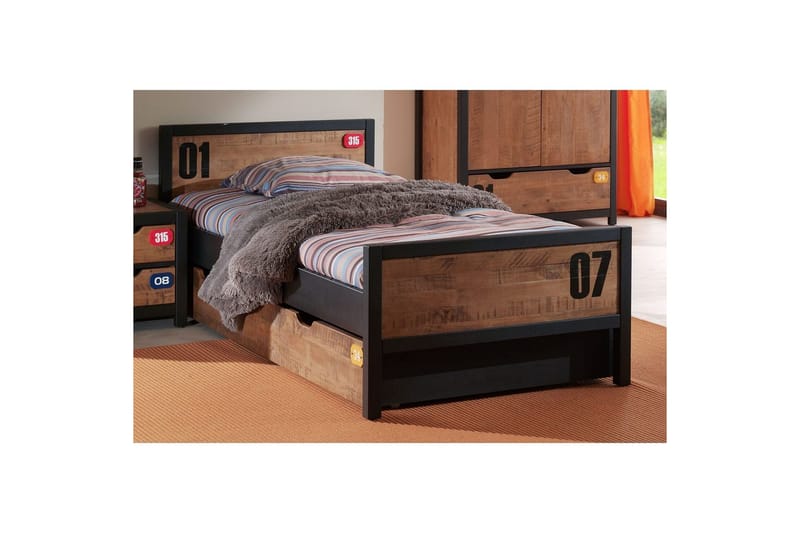 Seng med lamelbund skuffe Alex - Møbler - Børnemøbler - Børneseng & juniorseng