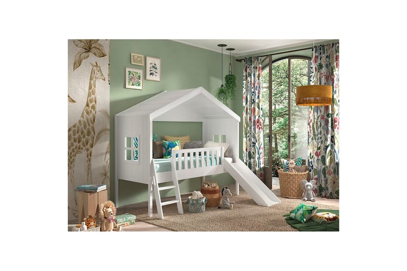 Seng med rutsjebane Bousebed - Møbler - Børnemøbler - Børneseng & juniorseng - Husseng
