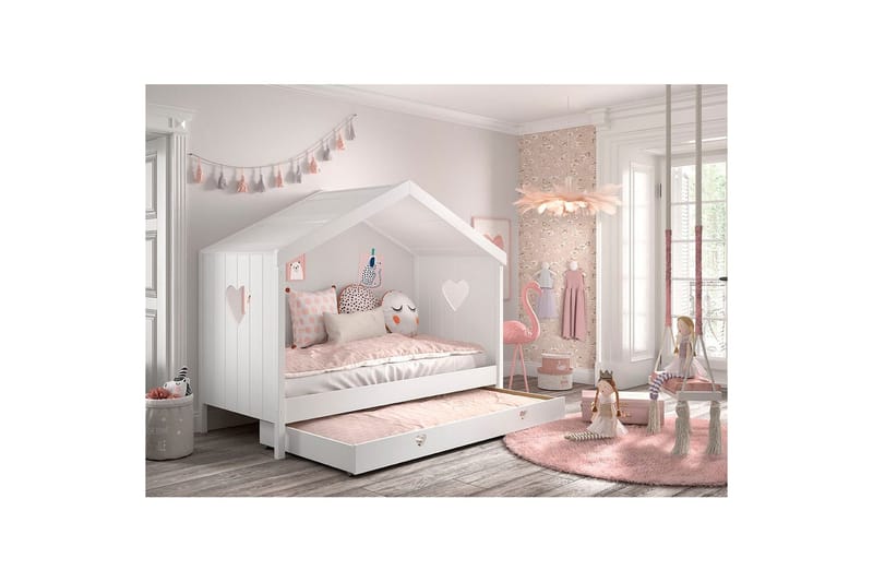 Seng med skuffe Amori Hvid - Møbler - Børnemøbler - Børneseng & juniorseng - Husseng