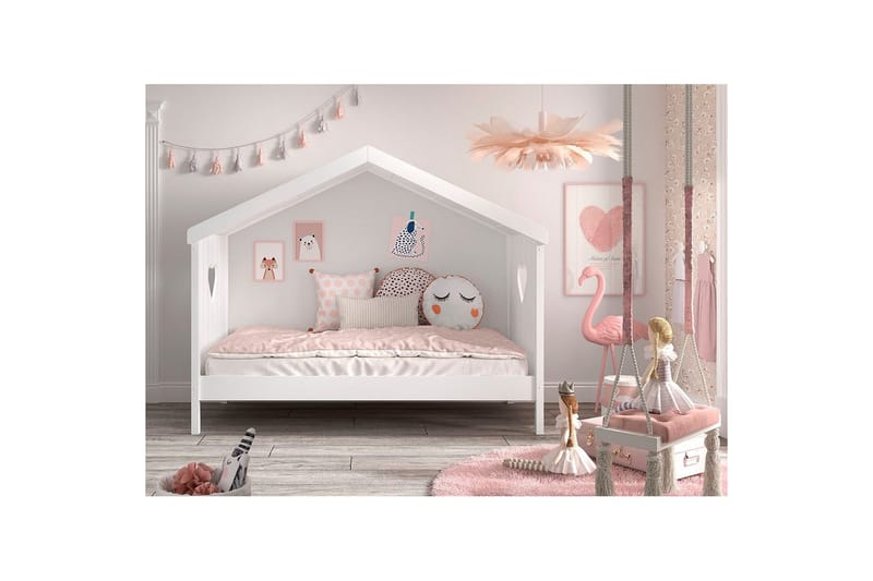 Seng med skuffe Amori Hvid - Møbler - Børnemøbler - Børneseng & juniorseng - Husseng