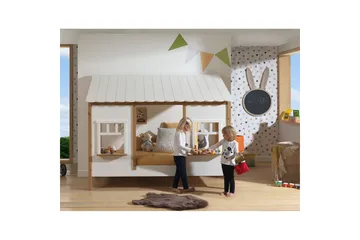Seng med skuffe HouseBed Brun - Brun - Møbler - Børnemøbler - Børneseng & juniorseng - Husseng