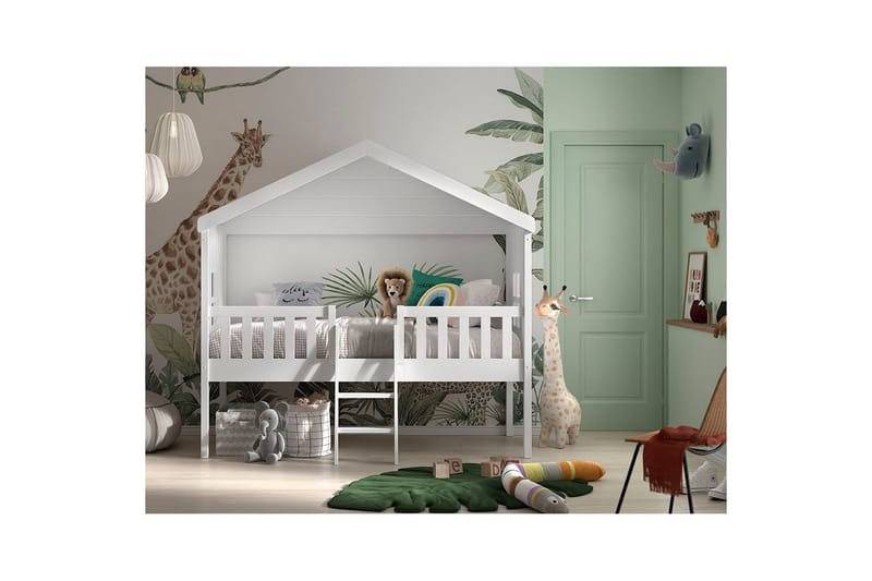 Seng med stige HouseBed - Møbler - Børnemøbler - Børneseng & juniorseng - Husseng