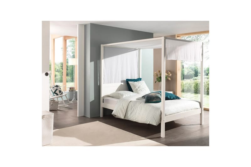 Seng med tekstilsæt Pino Lærred - Møbler - Børnemøbler - Børneseng & juniorseng