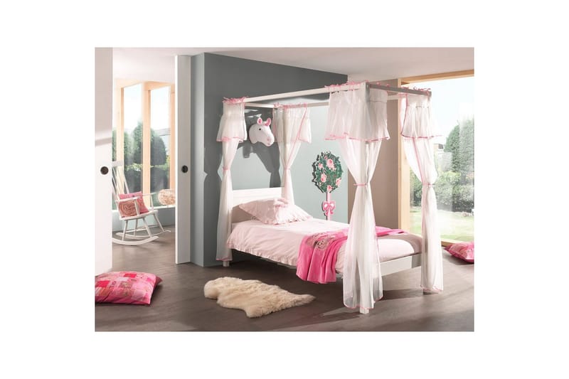 Seng med tekstilsæt Pino Amori - Møbler - Børnemøbler - Børneseng & juniorseng