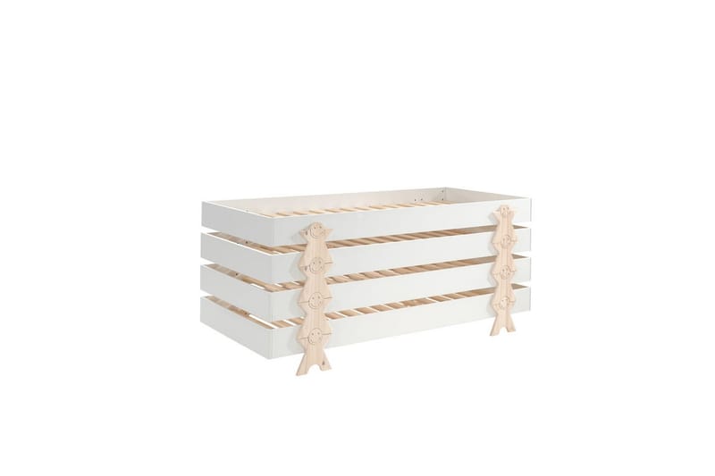 Seng Modulo med Smiley Ben Hvid, 4, Hvid, 4