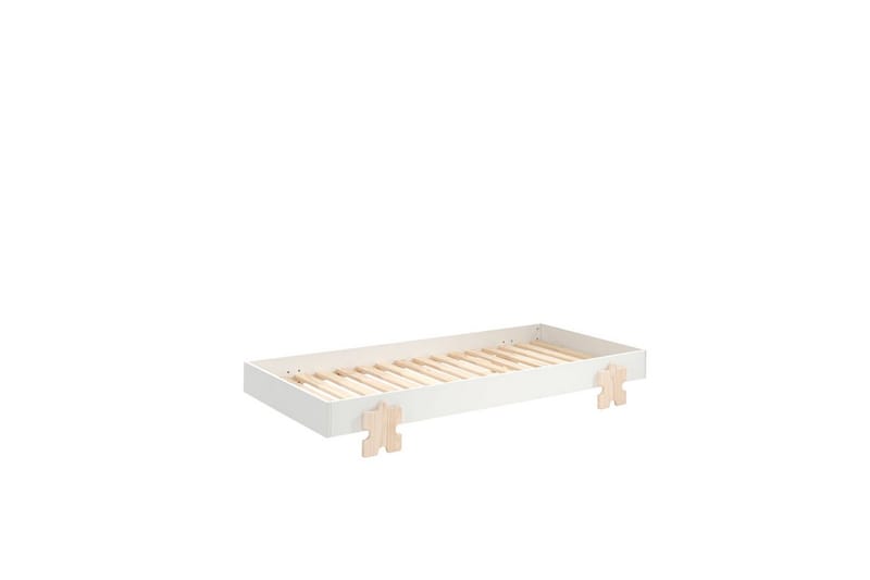 Seng Modulo med Puslespils Ben Hvid, 2 - Hvid, 2 - Møbler - Børnemøbler - Børneseng & juniorseng