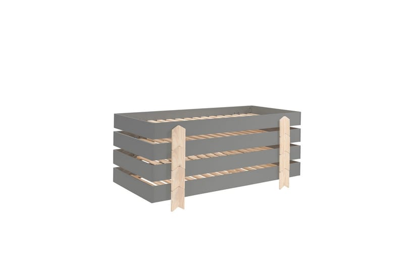 Seng Modulo med Pil Ben Grå, 4, Grå, 4