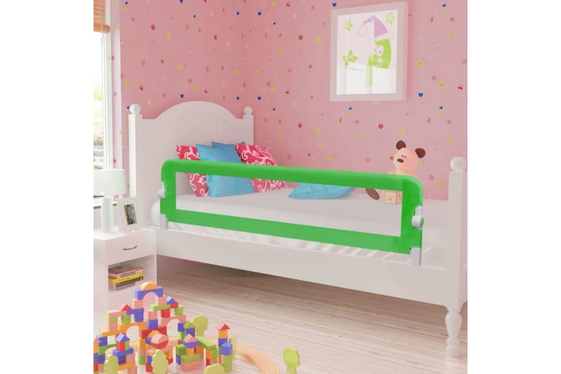 sengegelænder til barneseng 150 x 42 cm grøn - Grøn - Møbler - Børnemøbler - Børneseng & juniorseng