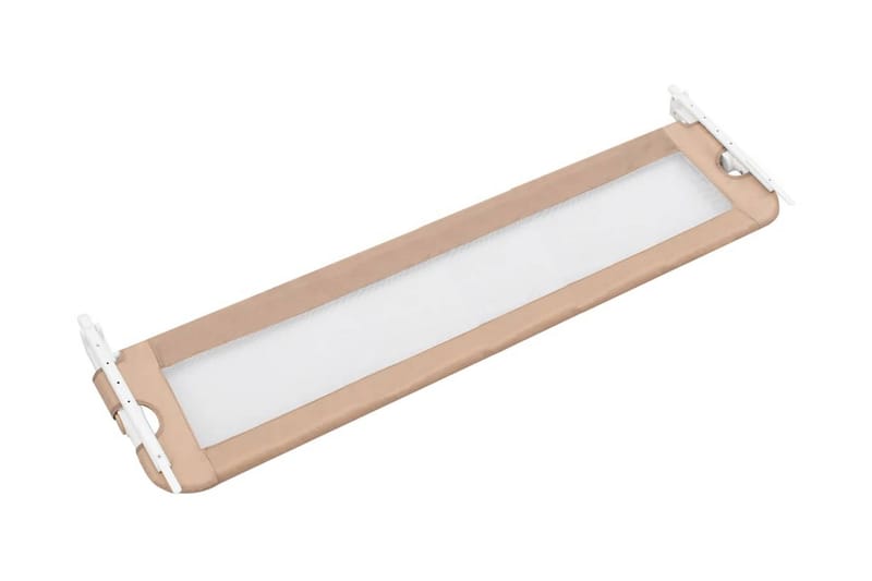 sengegelænder til barneseng 150 x 42 cm polyester gråbrun - Brun - Møbler - Børnemøbler - Børneseng & juniorseng