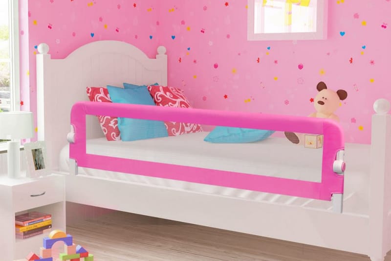sengegelænder til barneseng 150 x 42 cm pink - Lyserød - Møbler - Børnemøbler - Børneseng & juniorseng