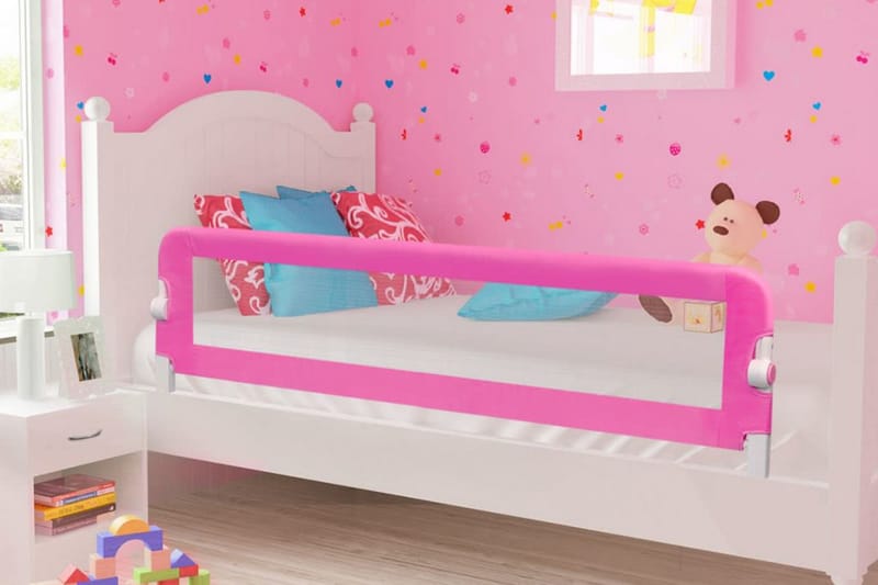 sengegelænder til barneseng 150 x 42 cm pink - Lyserød - Børneseng & juniorseng - Sengehest