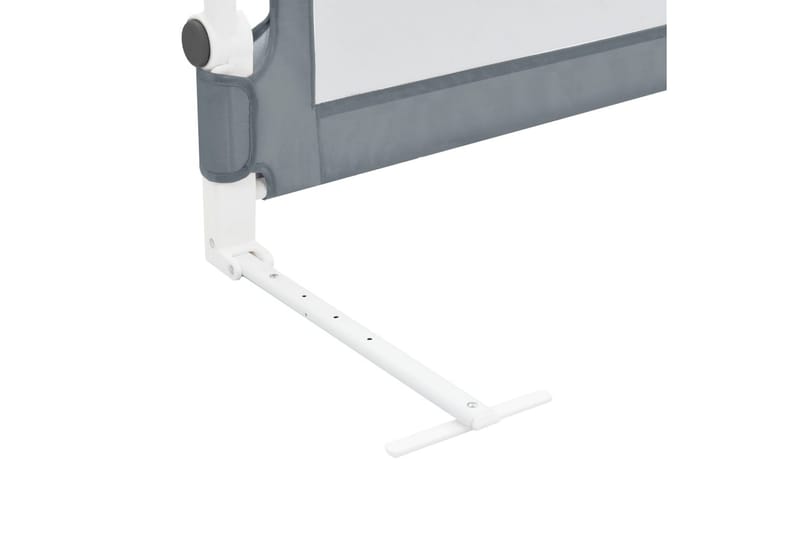 sengegelænder til barneseng 180 x 42 cm polyester grå - Grå - Møbler - Børnemøbler - Børneseng & juniorseng