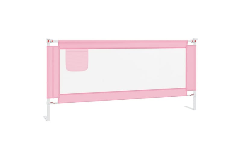 sengegest til børneseng 200x25 cm stof pink - Lyserød - Møbler - Børnemøbler - Børneseng & juniorseng