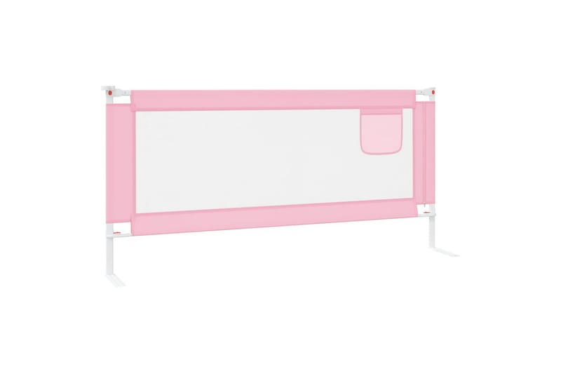 sengegest til børneseng 200x25 cm stof pink - Lyserød - Møbler - Børnemøbler - Børneseng & juniorseng