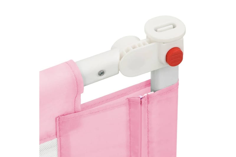 sengegest til børneseng 200x25 cm stof pink - Lyserød - Møbler - Børnemøbler - Børneseng & juniorseng