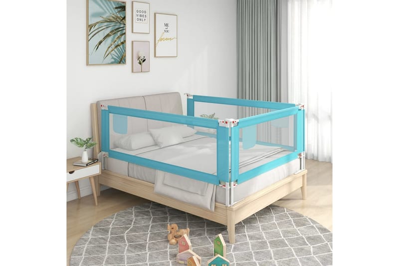 sengehest 100x25 cm stof blå - Blå - Møbler - B�ørnemøbler - Børneseng & juniorseng