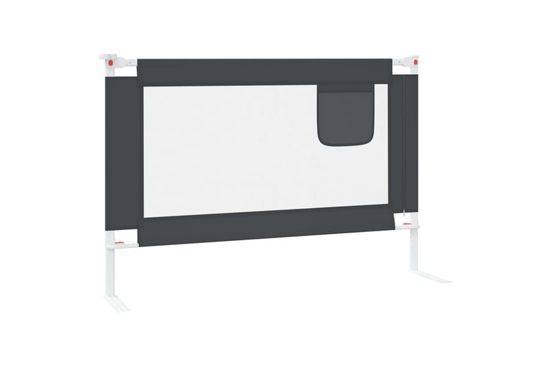 sengehest 100x25 cm stof mørkegrå - Grå - Møbler - Børnemøbler - Børneseng & juniorseng