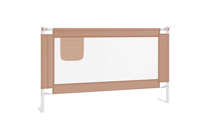 sengehest 140x25 cm stof gråbrun - Gråbrun - Møbler - Børnemøbler - Børneseng & juniorseng