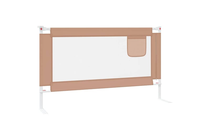 sengehest 140x25 cm stof gråbrun - Gråbrun - Møbler - Børnemøbler - Børneseng & juniorseng