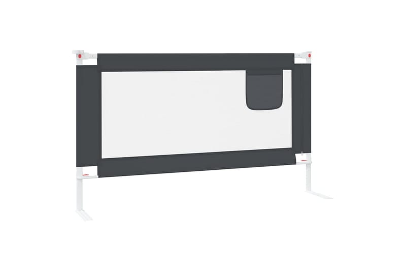 sengehest 140x25 cm stof mørkegrå - Grå - Møbler - Børnemøbler - Børneseng & juniorseng