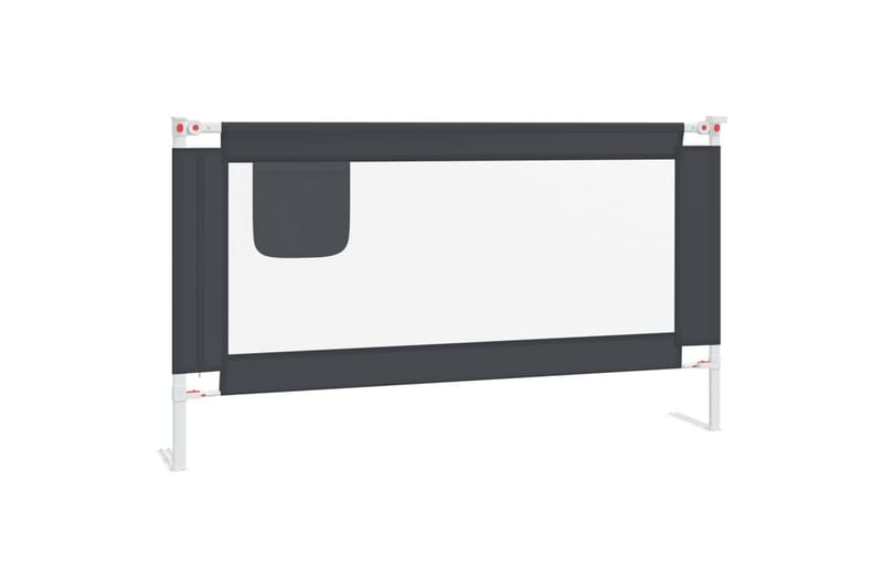 sengehest 150x25 cm stof mørkegrå - Grå - Møbler - Børnemøbler - Børneseng & juniorseng