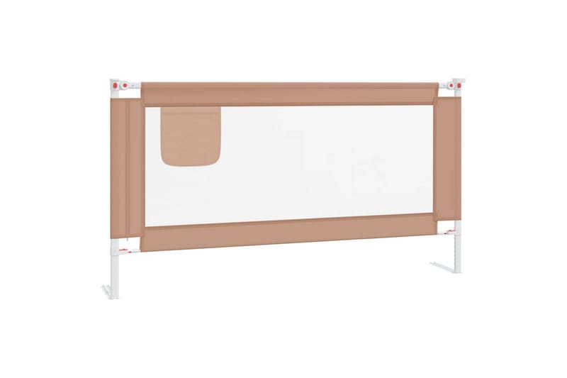sengehest 160x25 cm stof gråbrun - Gråbrun - Møbler - Børnemøbler - Børneseng & juniorseng