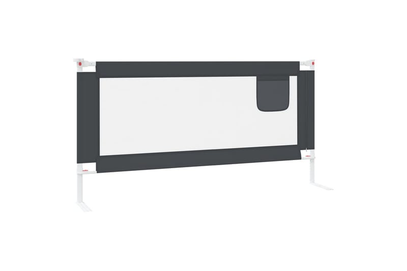 sengehest 180x25 cm stof mørkegrå - Grå - Møbler - Børnemøbler - Børneseng & juniorseng