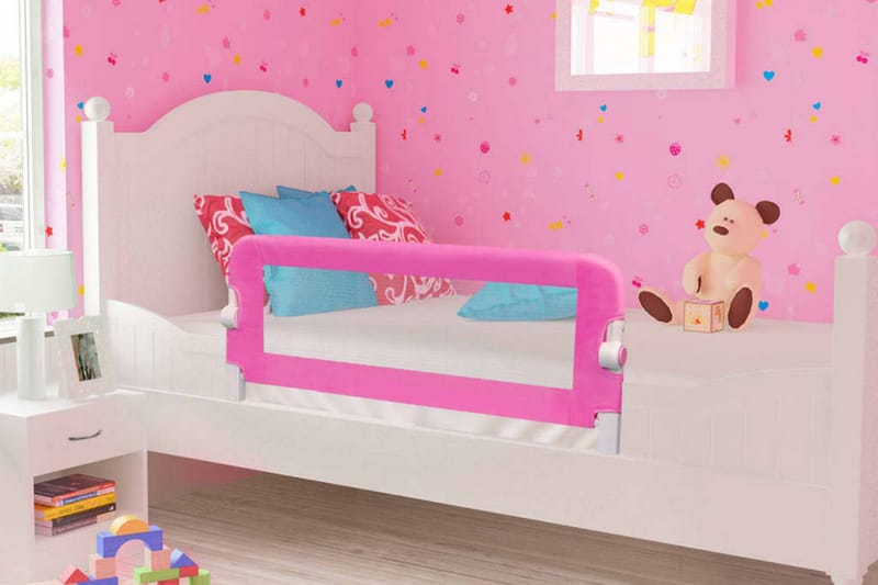 Sengehest Til Børn 2 Stk. 102 X 42 Cm Pink - Lyserød - Møbler - Børnemøbler - Børneseng & juniorseng