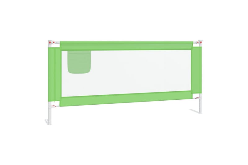 sengehest til børneseng 200x25 cm stof grøn - Grøn - Børneseng & juniorseng - Sengehest