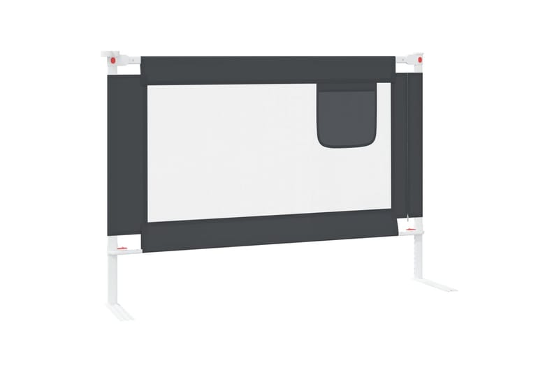 sengehest til børneseng 90x25 cm stof mørkegrå - Grå - Møbler - Børnemøbler - Børneseng & juniorseng