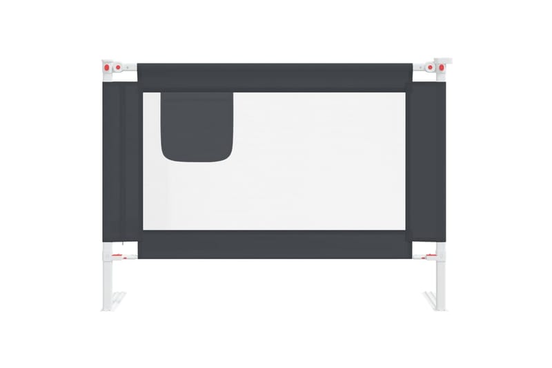 sengehest til børneseng 90x25 cm stof mørkegrå - Grå - Møbler - Børnemøbler - Børneseng & juniorseng