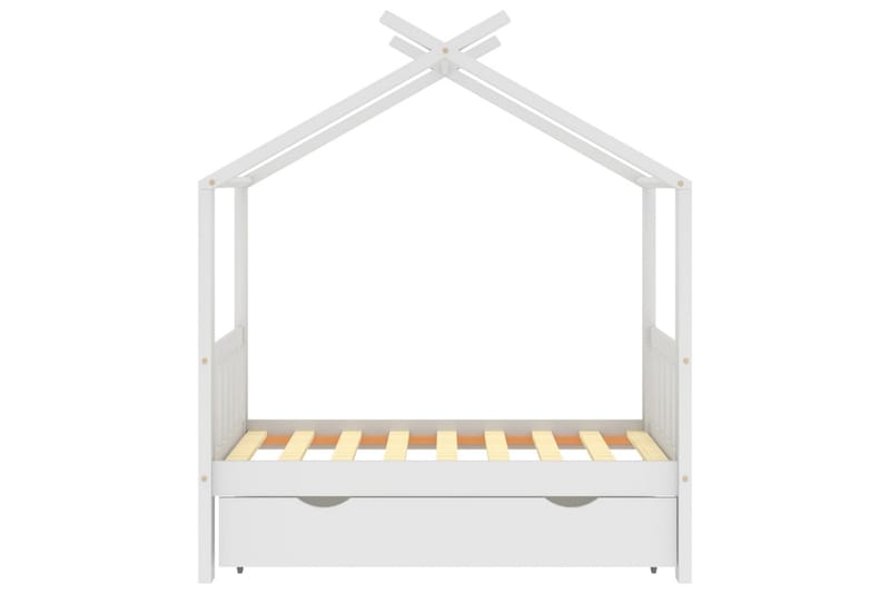sengestel til børneseng 70x140 cm med skuffe fyrretræ hvid - Hvid - Enkeltseng barn - Børneseng & juniorseng