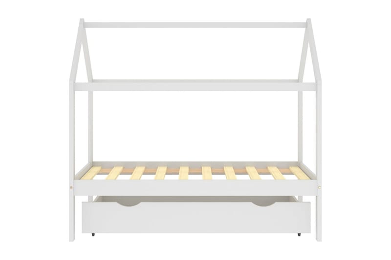 sengestel til børneseng 80x160 cm med skuffe fyrretræ hvid - Hvid - Enkeltseng barn - Børneseng & juniorseng