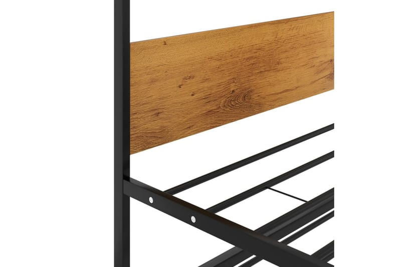 sengestel til udtræksseng 90x200 cm metal sort - Sort - Børneseng & juniorseng - Enkeltseng barn
