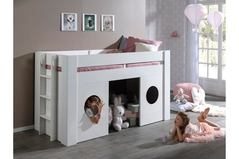 Storsand Køjeseng 214 cm - Hvid - Møbler - Børnemøbler - Børneseng & juniorseng