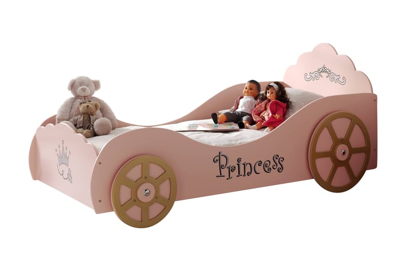 Toycaz Bilseng Prinsesse - Lyserød - Møbler - Børnemøbler - Børneseng & juniorseng