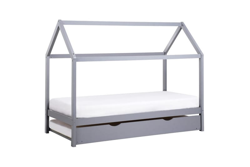Udtrækkelig børneseng Crillon - Grå - Møbler - Børnemøbler - Børneseng & juniorseng - Husseng