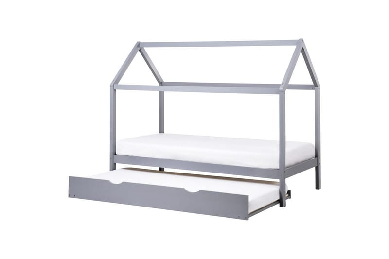 Udtrækkelig børneseng Crillon - Grå - Møbler - Børnemøbler - Børneseng & juniorseng - Husseng
