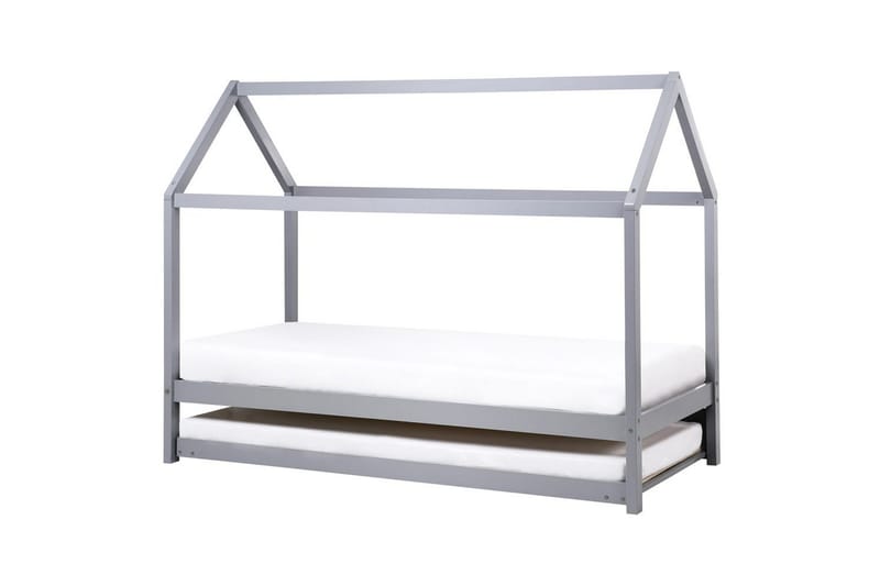 Udtrækkelig børneseng Crillon - Grå - Møbler - Børnemøbler - Børneseng & juniorseng - Husseng