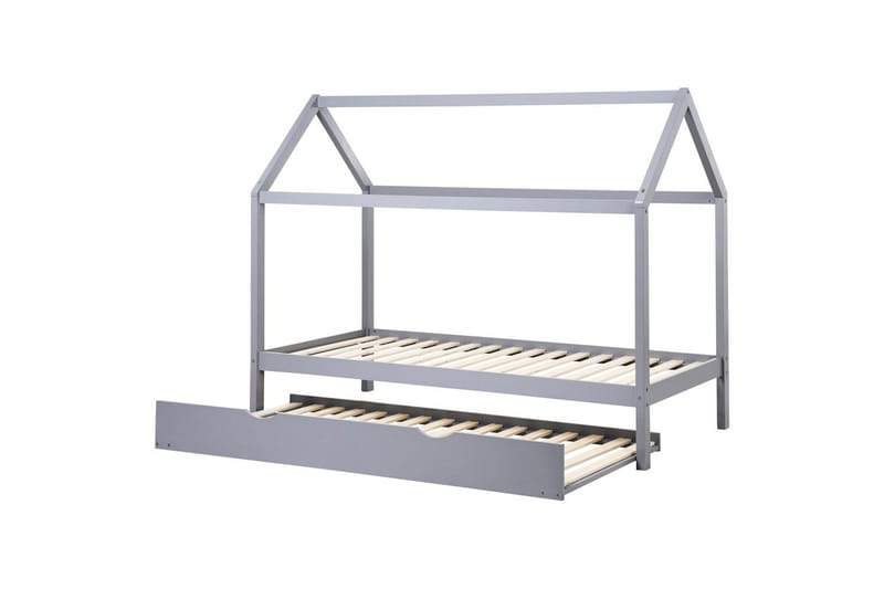 Udtrækkelig børneseng Crillon - Grå - Møbler - Børnemøbler - Børneseng & juniorseng - Husseng